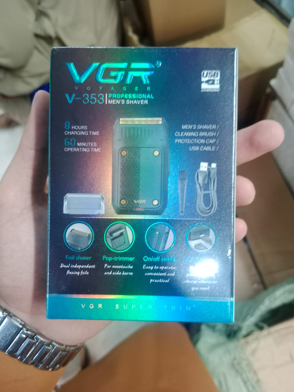 VGR Voyager V-353 Professional Men's Shaver.