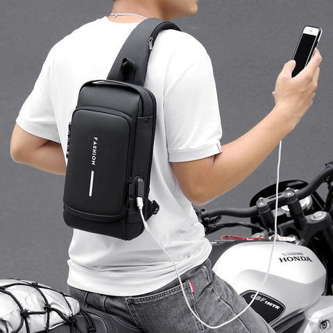 Travel Essential Water Resistant Scratch Proof Nylon Anti Theft Crossbody Sling Bag