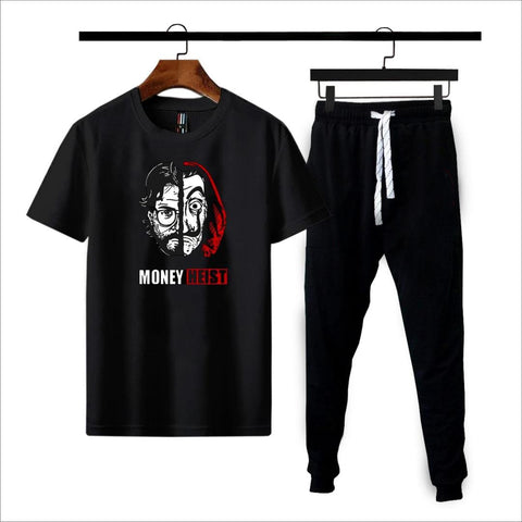 Money Heist Premium Micro Men’s Tracksuit Money Heist Print – Comfortable Sportswear | Gym & Workout Suit