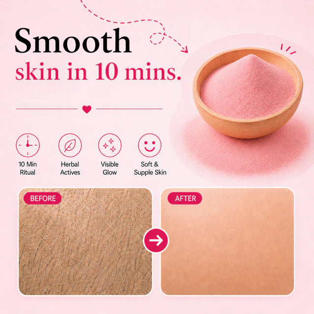 Rose Body Hair Removal Wax Powder Mask