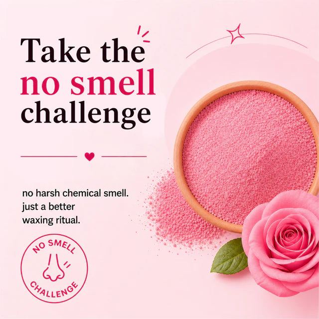 Rose Body Hair Removal Wax Powder Mask