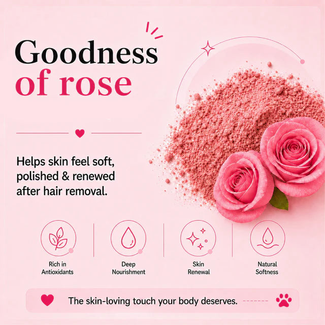 Rose Body Hair Removal Wax Powder Mask
