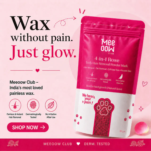 Rose Body Hair Removal Wax Powder Mask