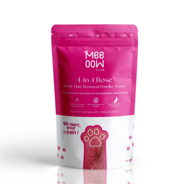 Rose Body Hair Removal Wax Powder Mask