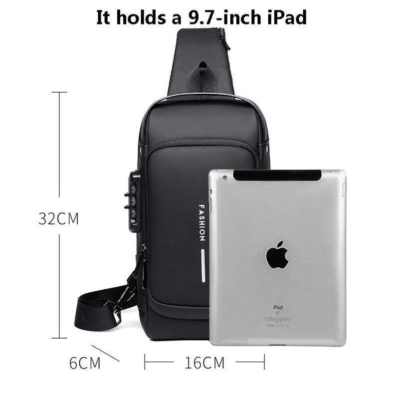 Travel Essential Water Resistant Scratch Proof Nylon Anti Theft Crossbody Sling Bag