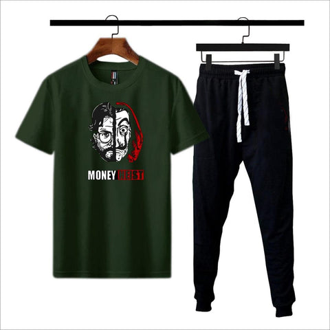 Money Heist Premium Micro Men’s Tracksuit Money Heist Print – Comfortable Sportswear | Gym & Workout Suit