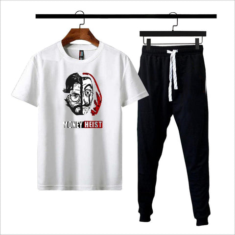 Money Heist Premium Micro Men’s Tracksuit Money Heist Print – Comfortable Sportswear | Gym & Workout Suit