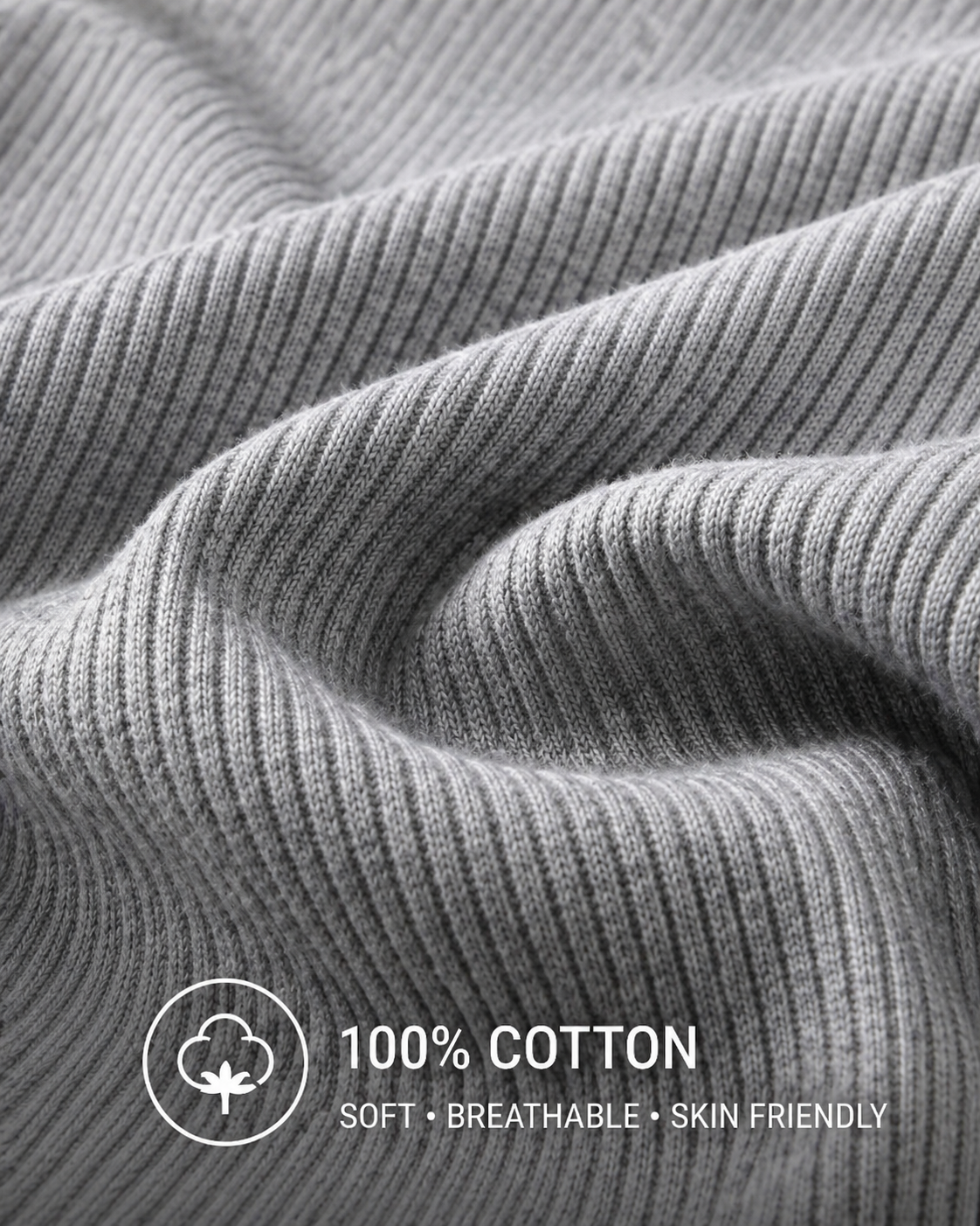 Cotton ribbed vests Pack of 5