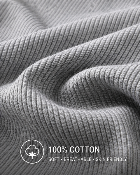 Organic 100% 220 GSM Cotton Comfort Ribbed Tank Top / Vest