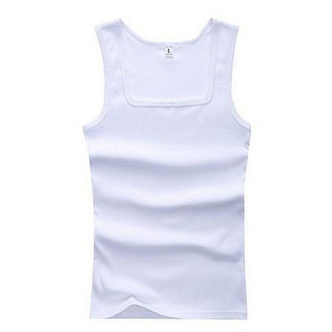 Black White Red Ribbed Vest Tanktop