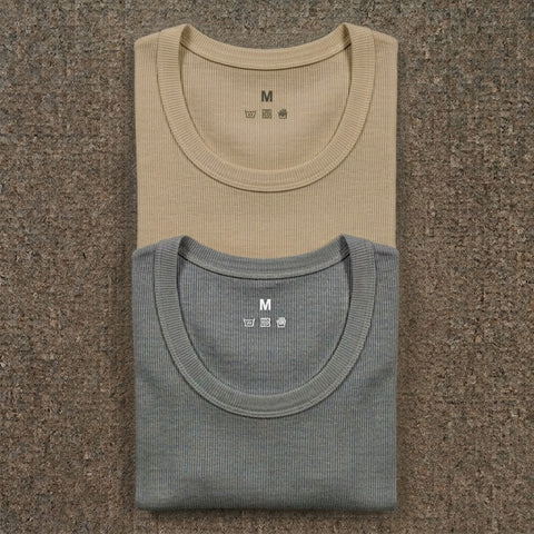 Ribbed Vest Pack of 2