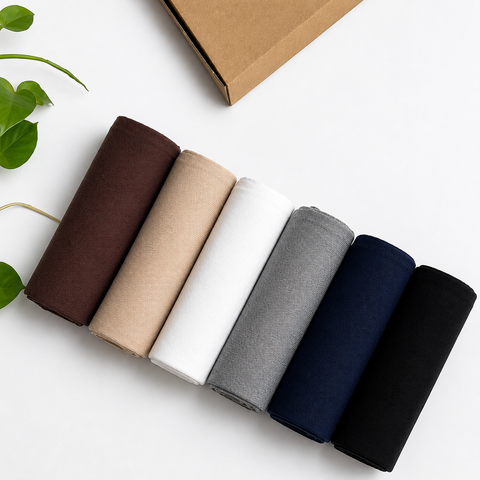 Ribbed Vest pack of 6 -Black Grey-White-Brown-Skin-Navy Blue