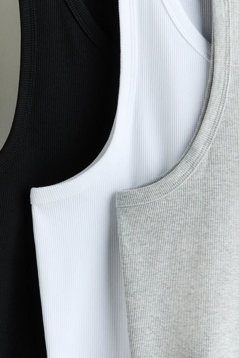 Pack Of 3 ( 1 Black , 1 white,1 Grey)