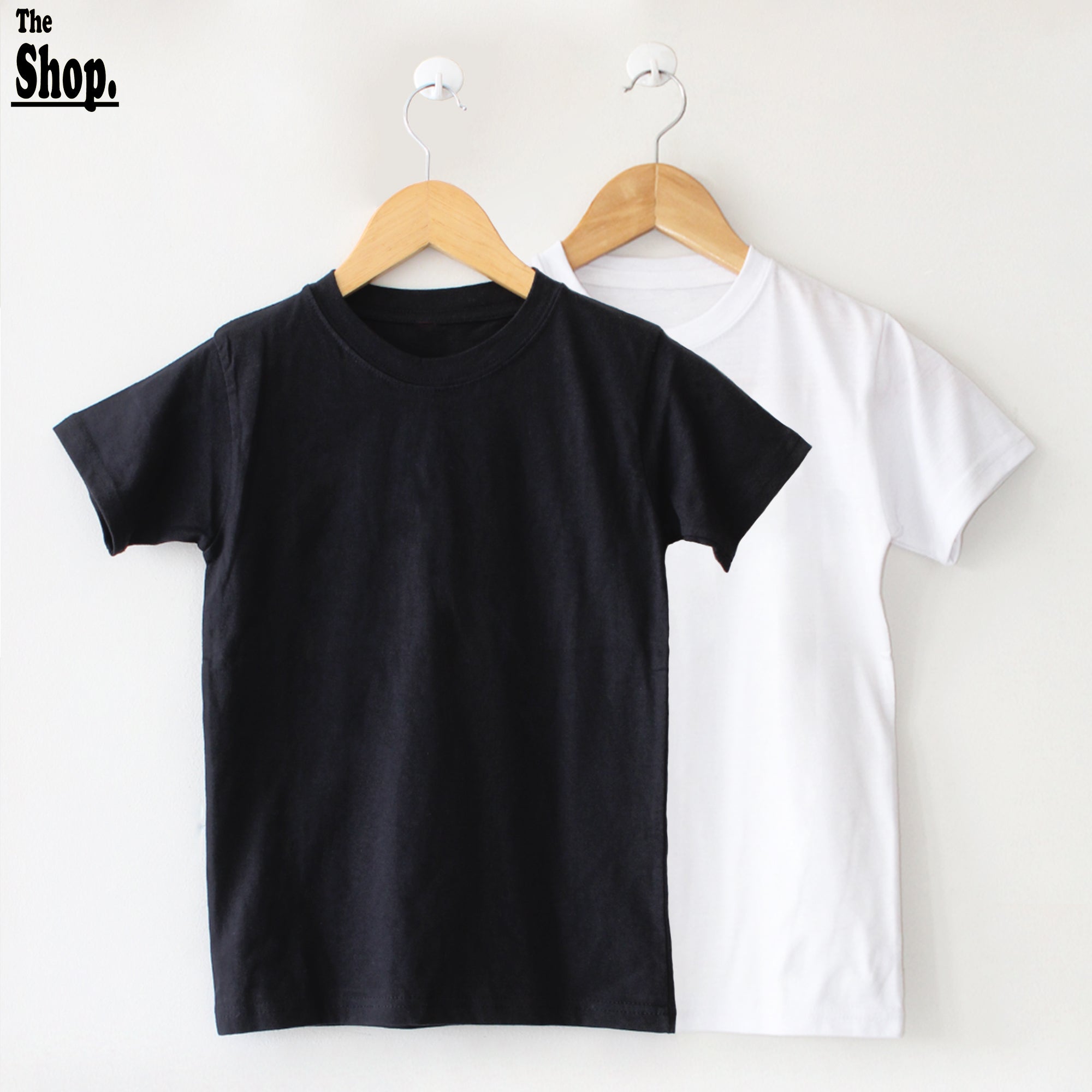 Black & White Cotton T Shirt