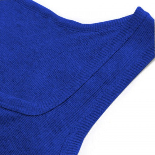 Black Blue Grey Ribbed Vest pack of 3